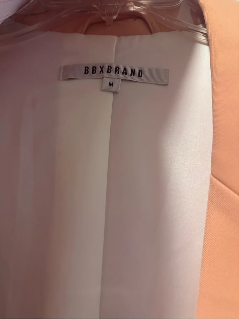 Bbxbrand Peach Oversized Blazer Jacket
